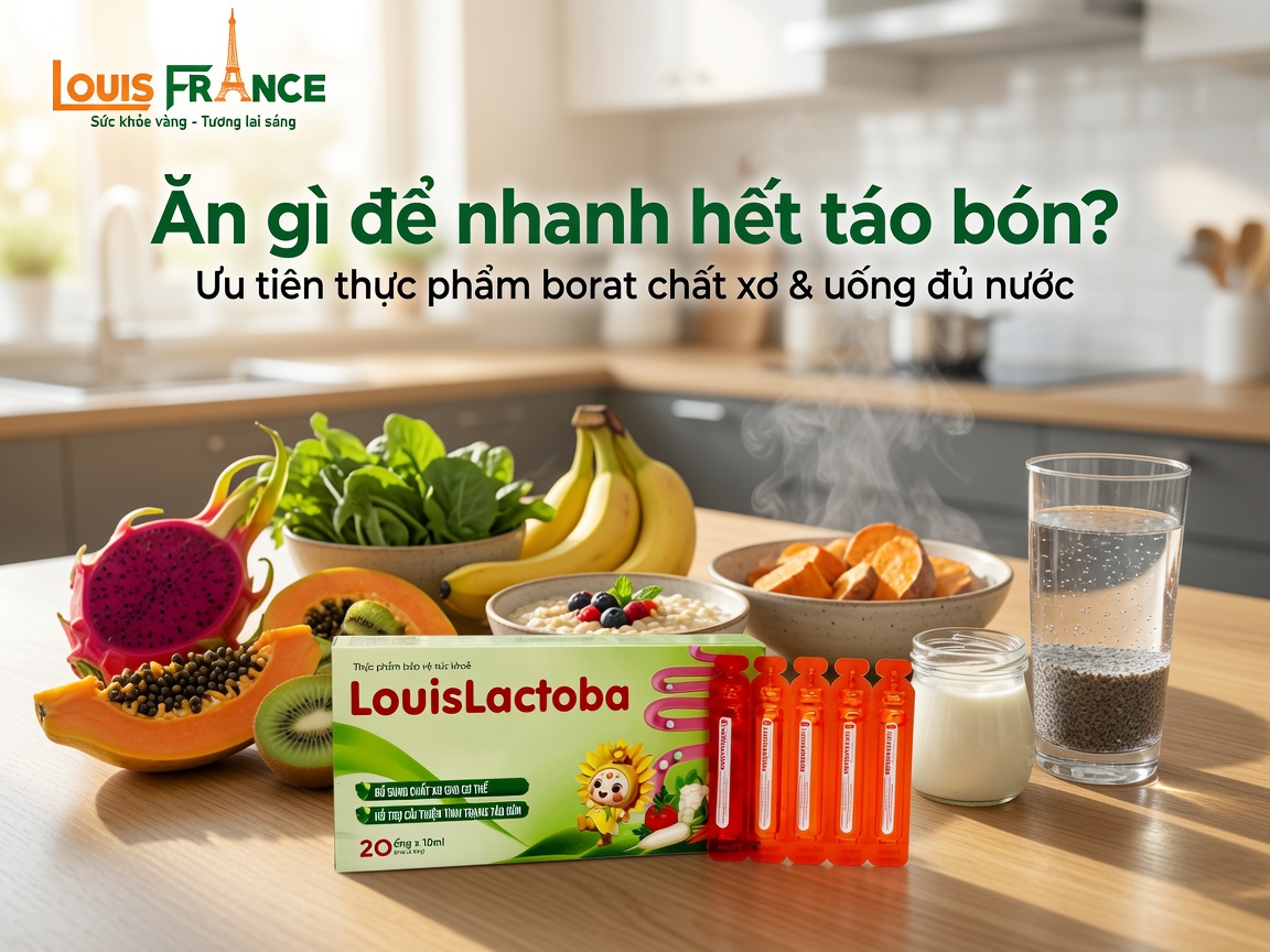 Ăn gì để nhanh hết táo bón?